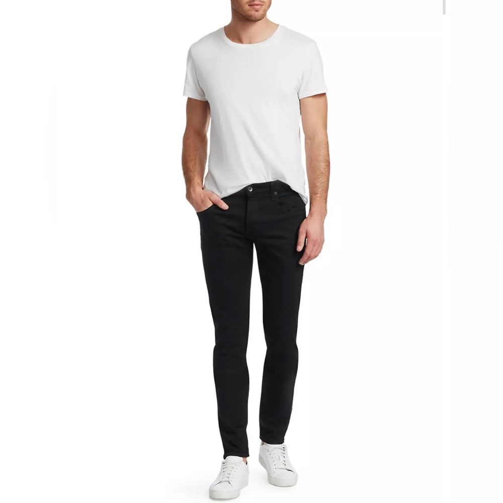 Men’s Rag and Bone Fit 1 Extra Slim Jeans Black Sz 34 NWT